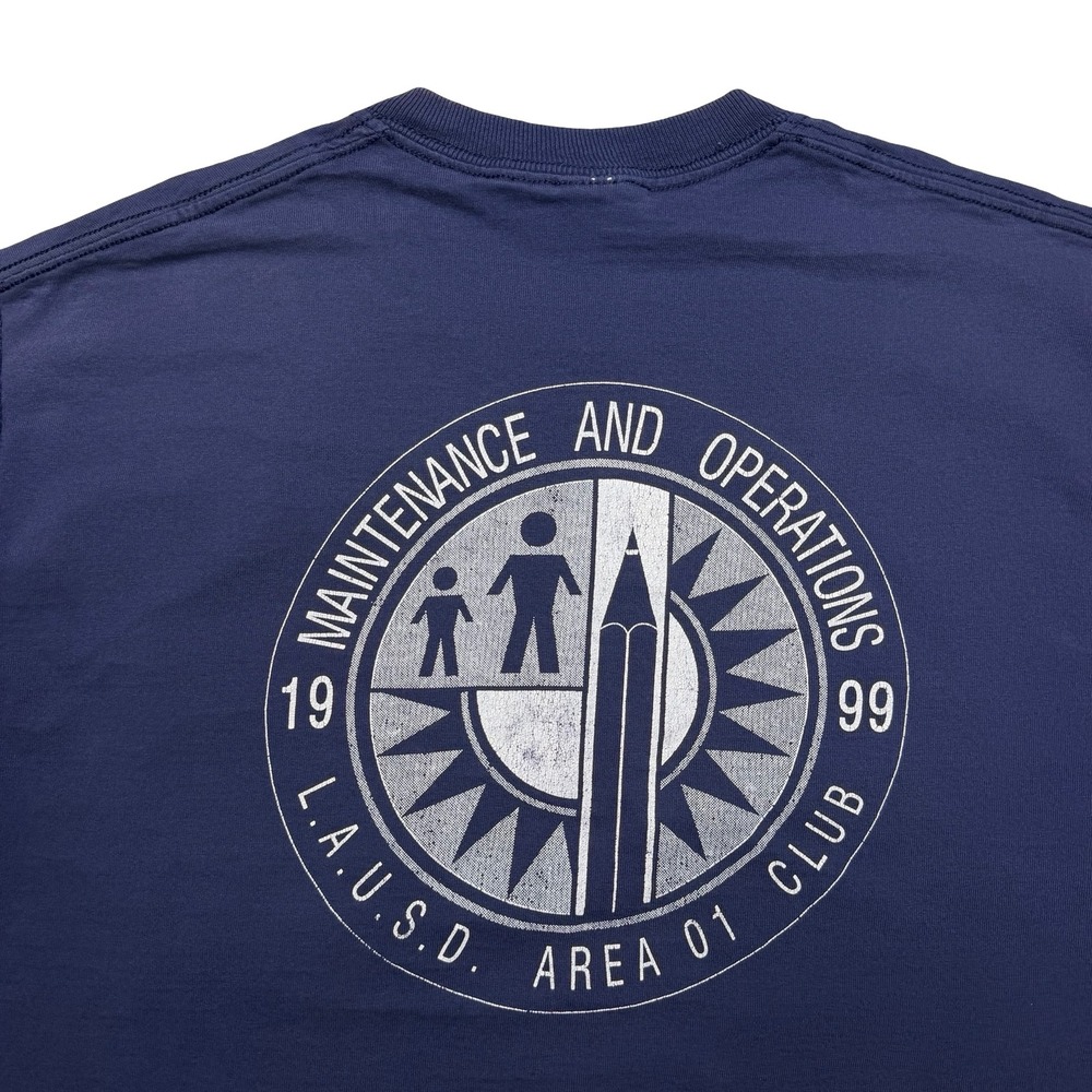 Vintage LAUSD Los Angeles School employee maintenance department shirt